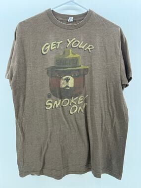 Smokey Bear Soft Brown T-Shirt size Large